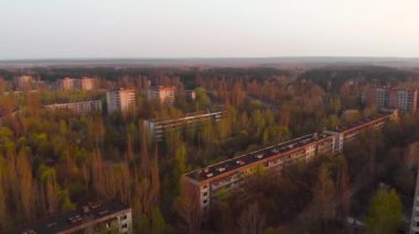 Çernobil yakınlarındaki Pripyat hayalet kasabası NPP, Ukrayna