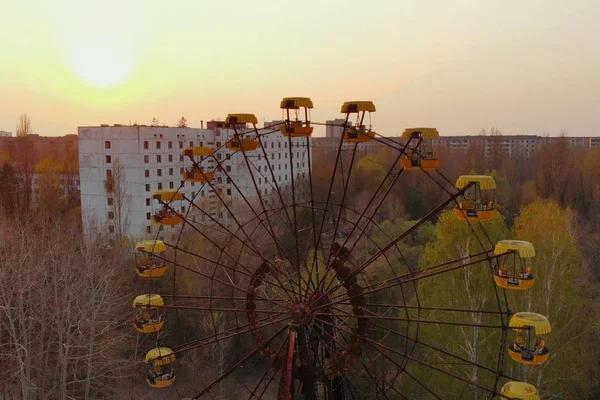 Stad Pripyat in de buurt van kerncentrale van Tsjernobyl — Stockfoto