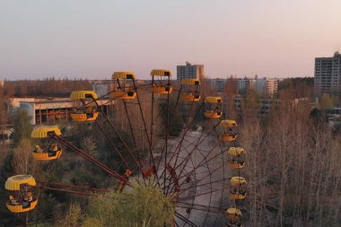 City of Pripyt near Chernobyl nuclear power plant clipart