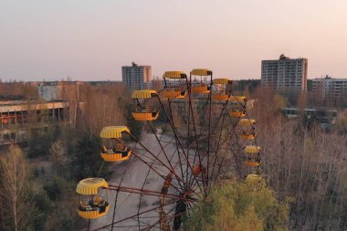 City of Pripyt near Chernobyl nuclear power plant clipart
