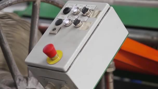 Control panel on the modern machine. — Stock Video