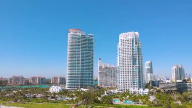 Miami Sahili kıyısındaki otellerin ilk hattı.