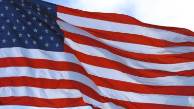 Amerika Birleşik Devletleri 'nde Amerikan Bayrağı Dalgalanması