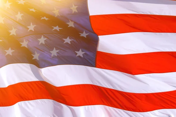 AMERICAN FLAG background, close up