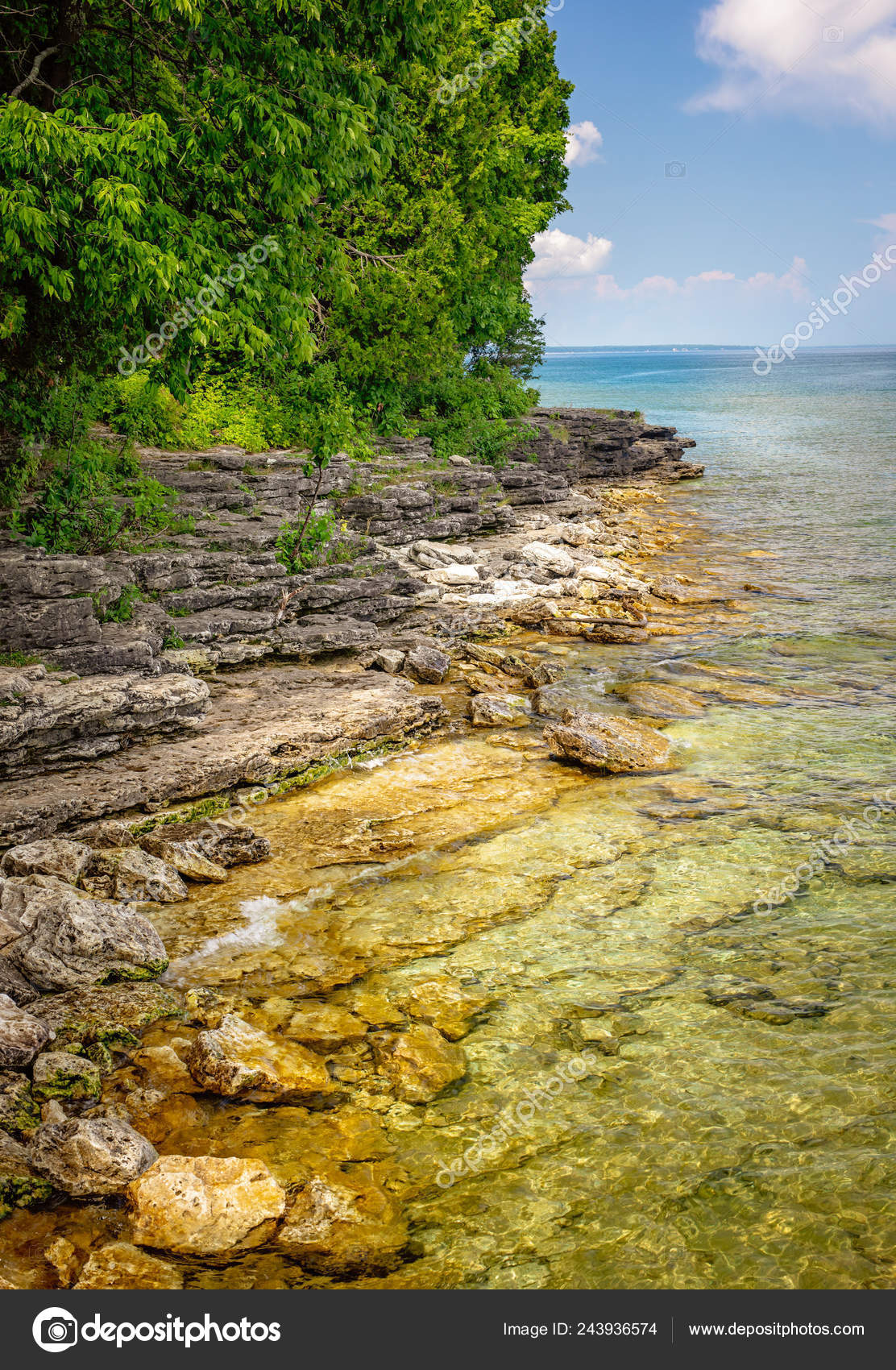 Pictures Door County Wisconsin Rocky Coastline Door