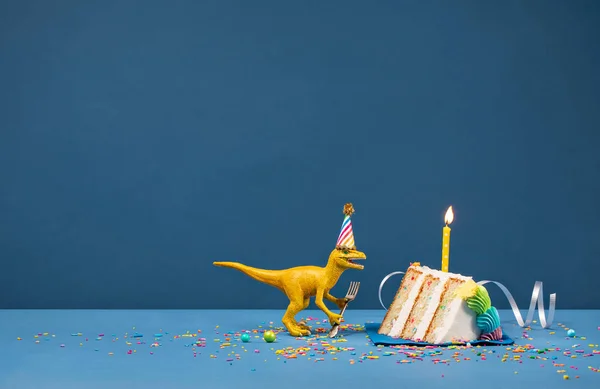 Δεινόσαυρος πάρτι γενεθλίων — Φωτογραφία Αρχείου