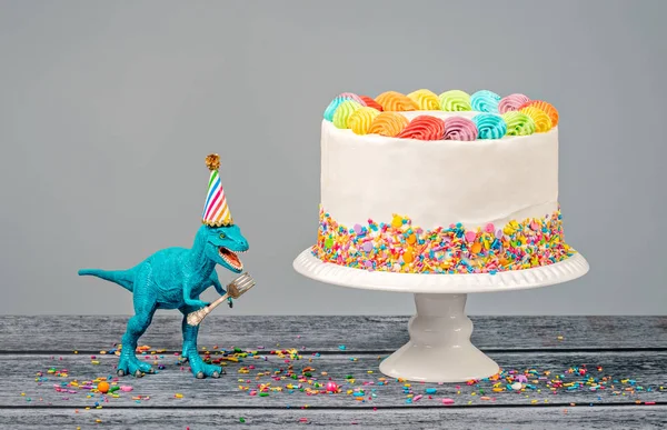 Festa di compleanno del dinosauro — Foto Stock