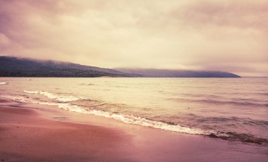 Ontario Lake Superior Beach Fırtınalı Günü