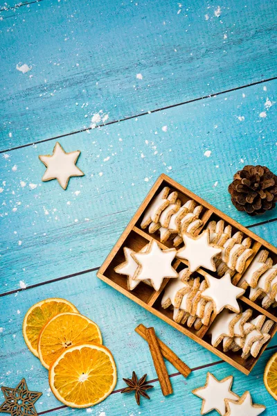 Hagyományos fahéj csillag a cookie-k — Stock Fotó