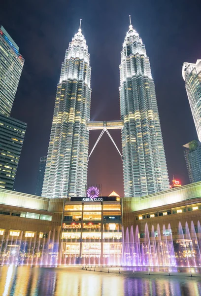 Kuala Lumpur Malaysien Juli 2017 Petronas Twin Towers Wolkenkratzer Der — Stockfoto