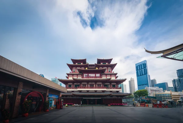 Храм Реліквія Зуба Будди Денний Час Китай Місто Сінгапур — стокове фото
