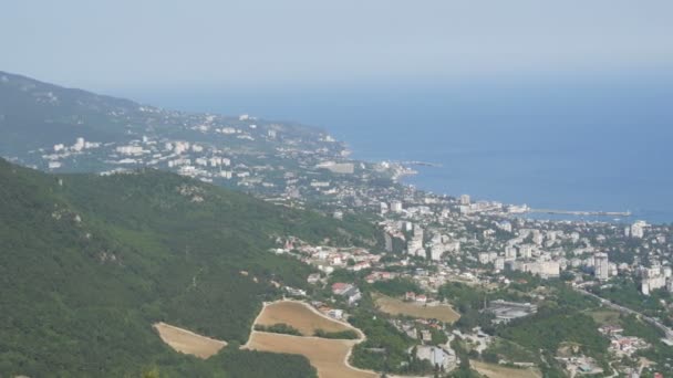 Magnífica paisagem das montanhas da Crimeia perto de Yalta — Vídeo de Stock