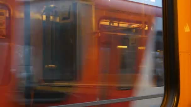Nuremberga Alemanha Dezembro 2018 Trens Metrô Quase Vazios Interior Vista — Vídeo de Stock