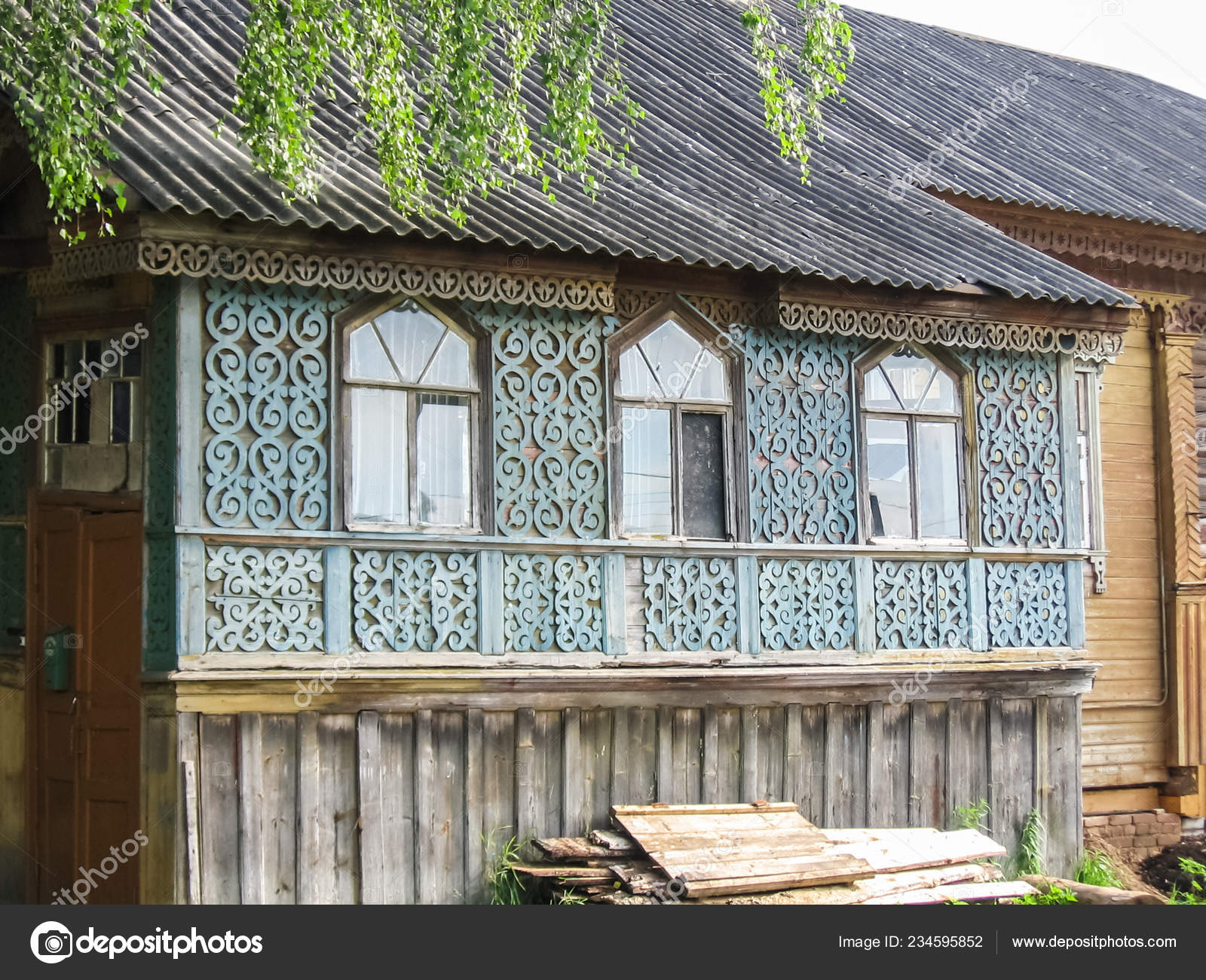 Plinths Windows Wooden Houses Ancient Style Decoration Window