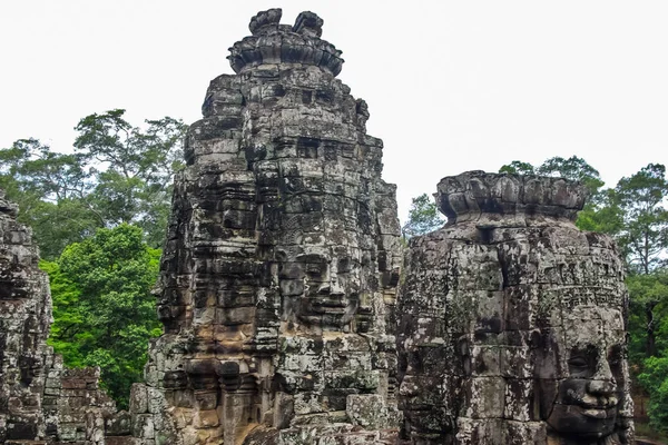 Stone Gate of Angkor Thom in Cambodia, Siem Reap Angkor