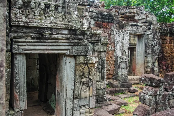 Stone Gate of Angkor Thom in Cambodia, Siem Reap Angkor