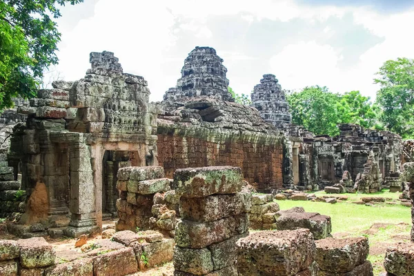 Stone Gate of Angkor Thom in Cambodia, Siem Reap Angkor