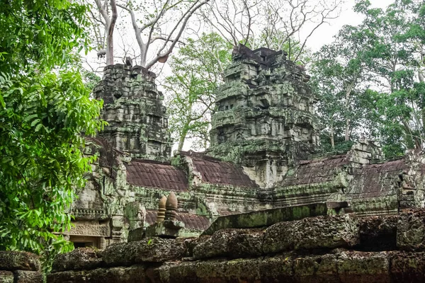 Stone Gate of Angkor Thom in Cambodia, Siem Reap Angkor