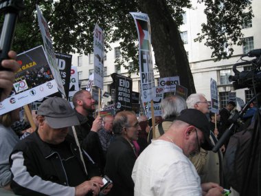 Londra İngiltere - 05 Haziran, 2018: ücretsiz Filistin durdurmak, sokakta öldürme durdurmak silahlandırmak İsrail olay editör olarak insanlar