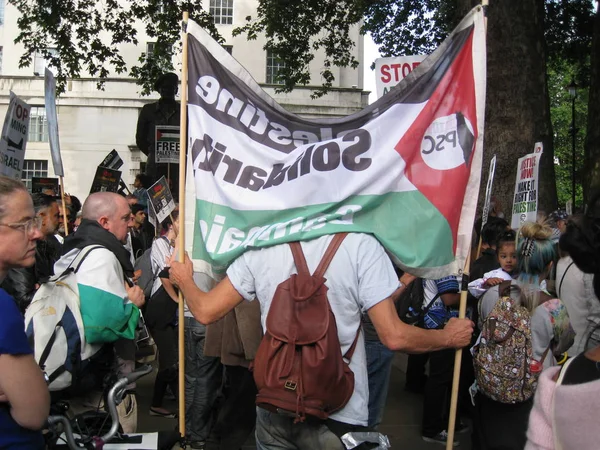 Londra Ngiltere Haziran 2018 Ücretsiz Filistin Durdurmak Sokakta Öldürme Durdurmak — Stok fotoğraf