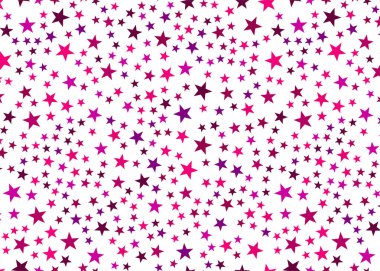 Beyaz arka plan üzerinde pembe yıldız. Şenlikli, lüks veya ağ grafik tasarım konsepti. Vektör çizim