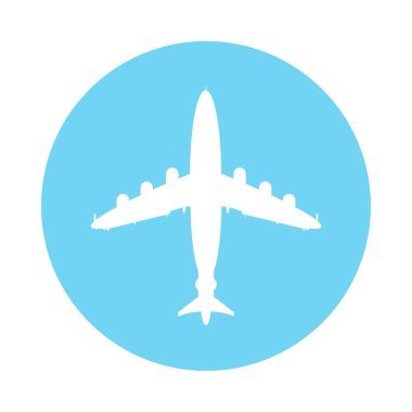 Uçak seyahat logo kavramı. Uçuş simgesi. Vektör çizim