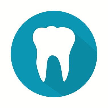 Dent simgesi. Diş logo. Diş office logosu. Vektör çizim