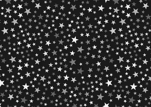 Estrelas Brancas Fundo Preto Conceito Design Gráfico Festivo Luxo Rede —  Vetores de Stock