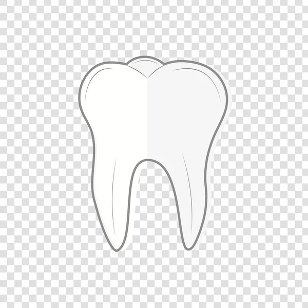 Deuk Pictogram Geïsoleerd Transparante Achtergrond Tand Logo Dental Office Logo — Stockvector