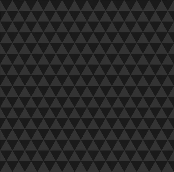 Fekete Mozaik Absztrakt Zökkenőmentes Backround Háromszög Alacsony Poly Stílus Minta — Stock Vector