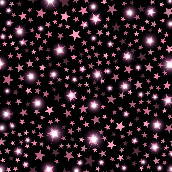 Rózsaszín Ragyogó Csillag Absztrakt Ünnepi Luxus Vagy Network Grafikai Koncepció — Stock Vector