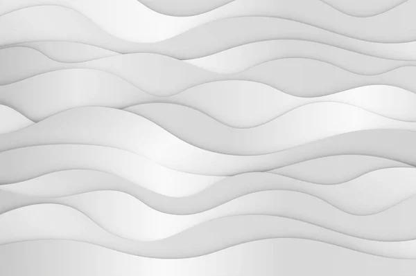 Layered Papper Konst Vågor Bakgrund Metallplattor Koncept Origami Stil Design — Stock vektor
