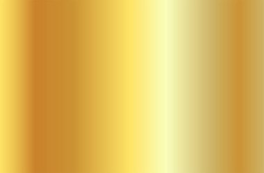 Gerçekçi altın degrade doku. Parlak altın metal folyo degrade. Vektör çizim