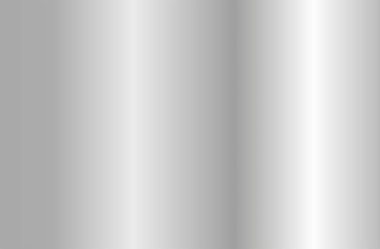 Gerçekçi gümüş degrade doku. Parlak metal folyo degrade. Vektör çizim