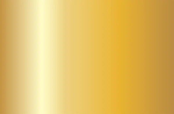 Textura Gradiente Oro Realista Gradiente Lámina Metal Dorado Brillante Ilustración — Archivo Imágenes Vectoriales