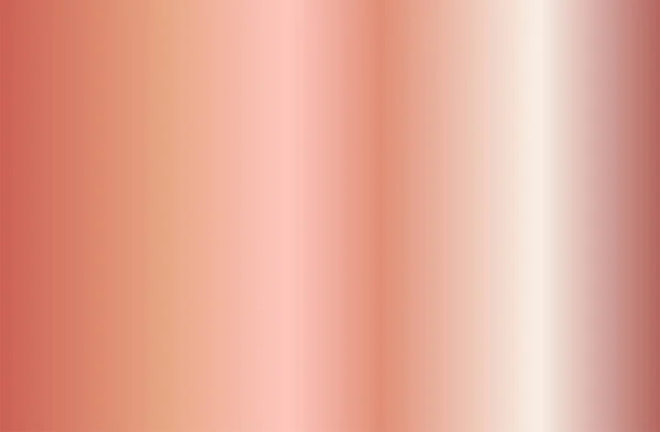 Реалистичная Текстура Розового Золота Блестящий Золотисто Розовый Металлический Градиент Векторная — стоковый вектор