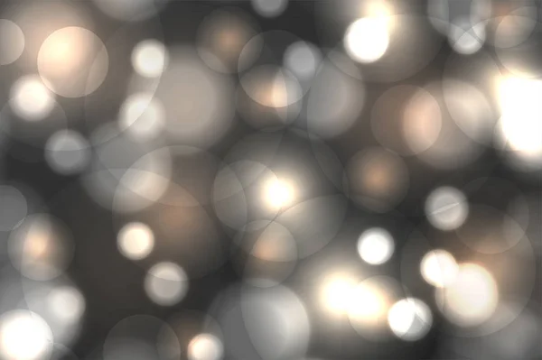 Abstrakte Bunte Bokeh Hintergrund Verschwommene Defokussierte Lichter Vorlage Weihnachtsbaumbeleuchtung Vektorillustration — Stockvektor