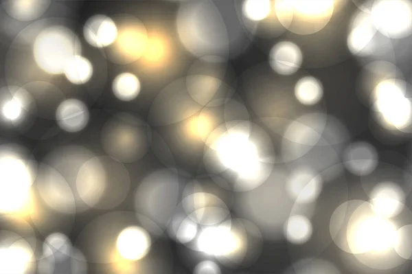 Abstrakte Bunte Bokeh Hintergrund Verschwommene Defokussierte Lichter Vorlage Weihnachtsbaumbeleuchtung Vektorillustration — Stockvektor