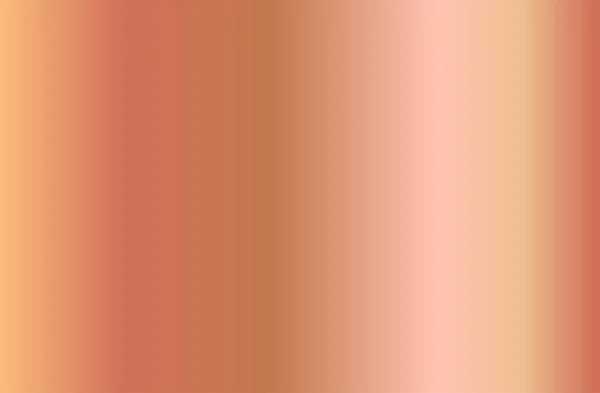 Textura Degradado Oro Rosa Realista Gradiente Lámina Metal Rosa Dorado — Vector de stock