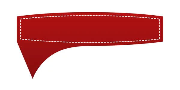 Pánská Červená Stužka Izolované Bílém Lze Použít Pro Banner Ocenění — Stockový vektor