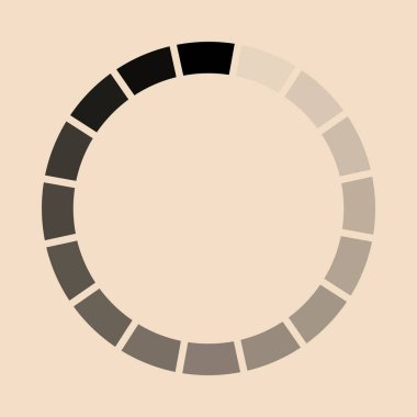 Fildişi arka plan üzerinde izole yuvarlak download işareti. Yük simgesi. Veri yükleme bar. Hisse senedi vektör çizim