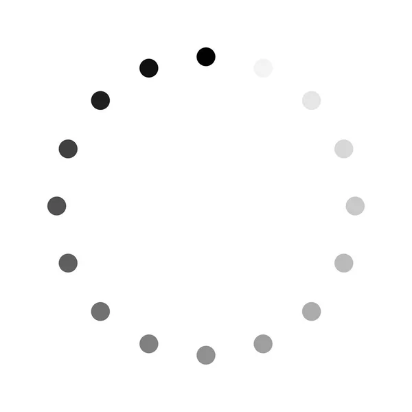 Στρογγυλή Λήψη Σημάδι Που Απομονώνονται Λευκό Φόντο Εικονίδιο Φόρτωσης Μπάρα — Διανυσματικό Αρχείο