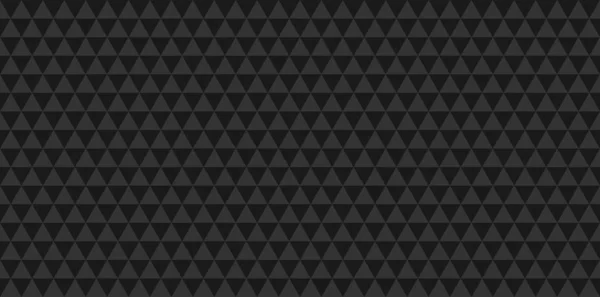 Sötét fekete geometrikus mozaik absztrakt folytonos backround. Fekete háromszög alacsony poli stílusú mintázat. Vektoros illusztráció — Stock Vector