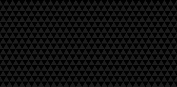 Dark black geometrical mosaic abstract seamless backround. Preto triangular baixo padrão de estilo poli. Ilustração vetorial — Vetor de Stock