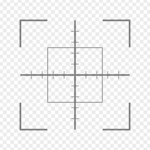 Rifle atirador objetivo isolado em fundo transparente. Alvo Crosshair escolher ícone de destino. Apontar atirar cursor foco. Alvo de alvo de alvo. Jogo apontando ponteiro ponto de vista. Ilustração vetorial —  Vetores de Stock