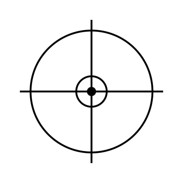 Ostřelovací puška se zaměřuje na bílou. Cíl crosshair vyberte ikonu cíle. Zaměřit kurzor na vstup. Zaměřování značky Bullseye. Ukazatel na bod zaměřovač hry. Vektorová ilustrace — Stockový vektor