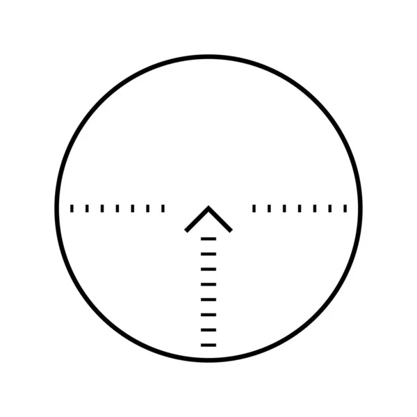 Rifle atirador objetivo isolado em branco. Alvo Crosshair escolher ícone de destino. Apontar atirar cursor foco. Alvo de alvo de alvo. Jogo apontando ponteiro ponto de vista. Ilustração vetorial — Vetor de Stock