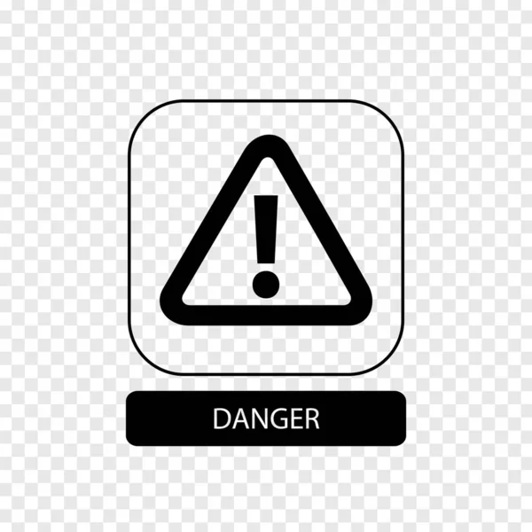 Danger sign. Flat packaging symbol. Mail box icon isolated on transparent background. Mail icon. Vector illustration