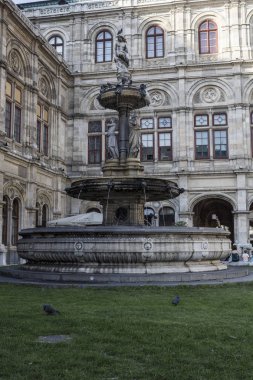 Viyana Operası yakınındaki çeşme