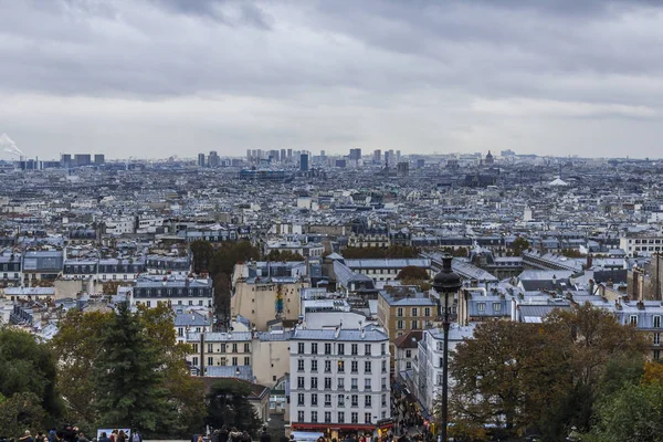 Pohled Paříže Montmartre Střechy — Stock fotografie